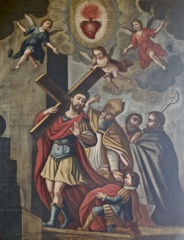 Cristo con la Croce, Santi e Vescovi
