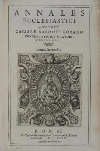 A13.2 ANNALES ECCLESIASTICI 1594