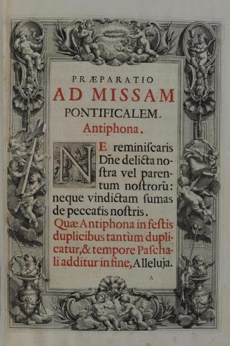 C27 CANON MISSAE PONTIFICALIS 1722 2